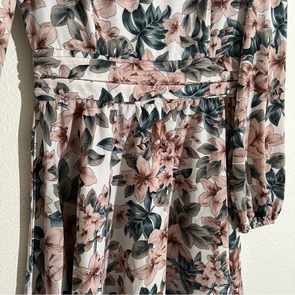 Floral Cottagecore Long Sleeve Dress, Shein, Size M - Picture 2 of 9